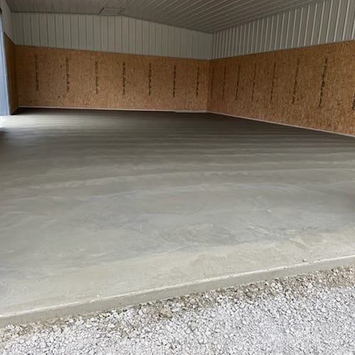 New Concrete Barn Floor
